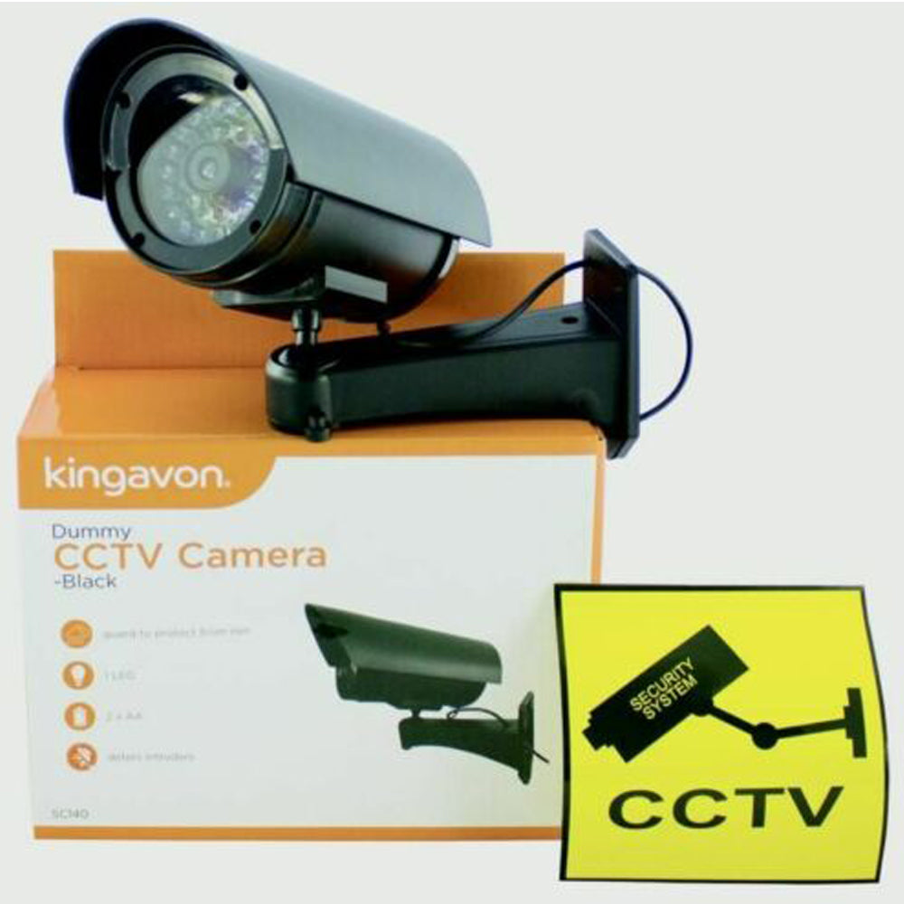 Kingavon-Dummy-CCTV-Camera-Black Kingavon-Dummy-CCTV-Camera-Black